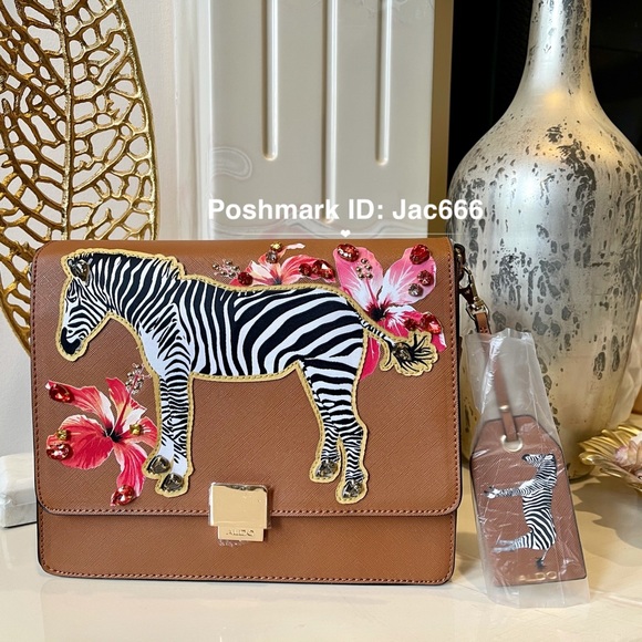 Brand NEW Unused ❤️🔥 Authentic Aldo plumspriings Zebra crossbody bag purse - Picture 2 of 11